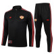 25-26 Man Utd Black Half Pull Tracksuit #B2506(半拉链)