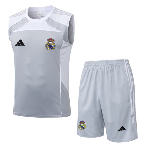25-26 RMA Grey white Tank top and shorts suit #D25151