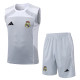 25-26 RMA Grey white Tank top and shorts suit #D25151