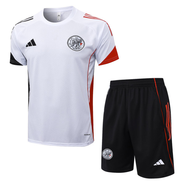 25-26 Ajax White Training Short Suit #D25148