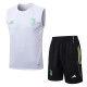 25-26 JUV White Tank top and shorts suit #D25143