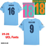 25-26 Man City Away Long Sleeve Soccer Jersey (长袖)