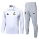 25-26 RMA White grey Half Pull Tracksuit #B2555(半拉链)