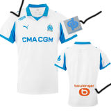25-26 Marseille Home Player Version Soccer Jersey