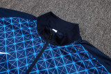 25-26 PSG Royal blue Half Pull Tracksuit #B2566(半拉链)