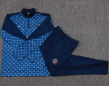 25-26 PSG Royal blue Half Pull Tracksuit #B2566(半拉链)