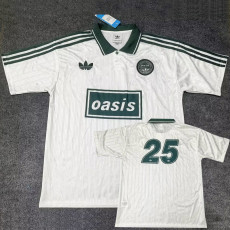 2025 Ad Oasis Joint Edition #25 White Polo Short Sleeve (绿边)