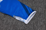 25-26 RMA White blue Half Pull Tracksuit #B2571(半拉链)