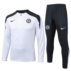 25-26 CHE White Half Pull Tracksuit #B2576(半拉链)