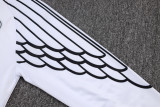 25-26 PSG Jordan White Half Pull Tracksuit #B2574(半拉链)