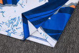 25-26 RMA White blue Half Pull Tracksuit #B2571(半拉链)