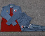 25-26 Sao Paulo Grey Red Half Pull Tracksuit #B2575(半拉链)