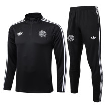 25-26 Germany Black Half Pull Tracksuit #B2579(半拉链)