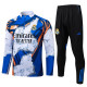 25-26 RMA White blue Half Pull Tracksuit #B2571(半拉链)