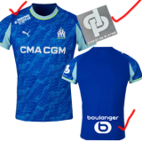 25-26 Marseille Third 1:1 Fans Soccer Jersey