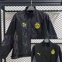 25-26 Dortmund Grey & Black Double Sided Windbreaker (双面风衣)