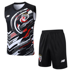 25-26 Sao Paulo Black Tank top and shorts suit #D25159