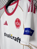 25-26 Nürnberg FC Away Fans Soccer Jersey