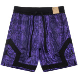 C2510 AJ Purple Casual Short Pants #蛇纹紫