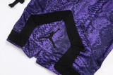 C2510 AJ Purple Casual Short Pants #蛇纹紫