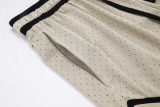 A2504 AJ Khaki Casual Short Pants #卡其色
