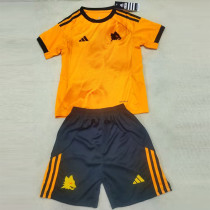 25-26 Roma Away Kids Soccer Jersey