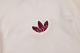 25-26 Ajax Beige Half Pull Tracksuit #B2595(半拉链)