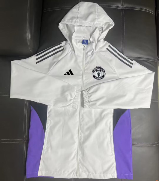 25-26 Man Utd White Windbreaker