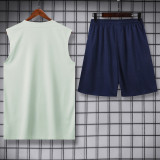 25-26 INT Light green Tank top and shorts suit