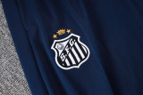 25-26 Santos FC Royal blue Half Pull Tracksuit #B25101(半拉链)