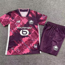 25-26 Lille Purple Special Edition Kids Soccer Jersey