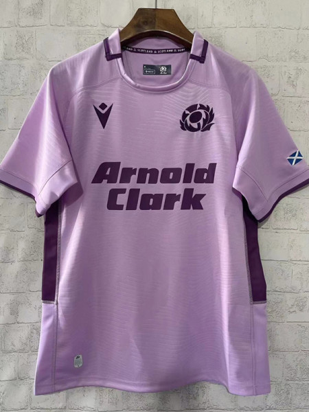 2025 Scotland Away Pink Rugby Jersey (圆领)