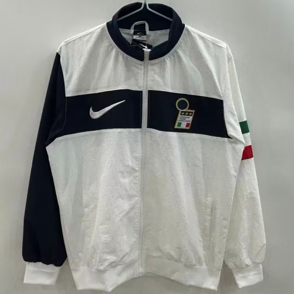 1996 Italy White Retro Windbreaker