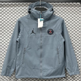 25-26 PSG Jordan Light blue Outdoor Jackets #L6607软料