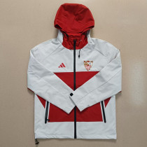 25-26 Sevilla White Red Windbreaker