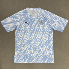 25-26 Man City Blue White Training shirts