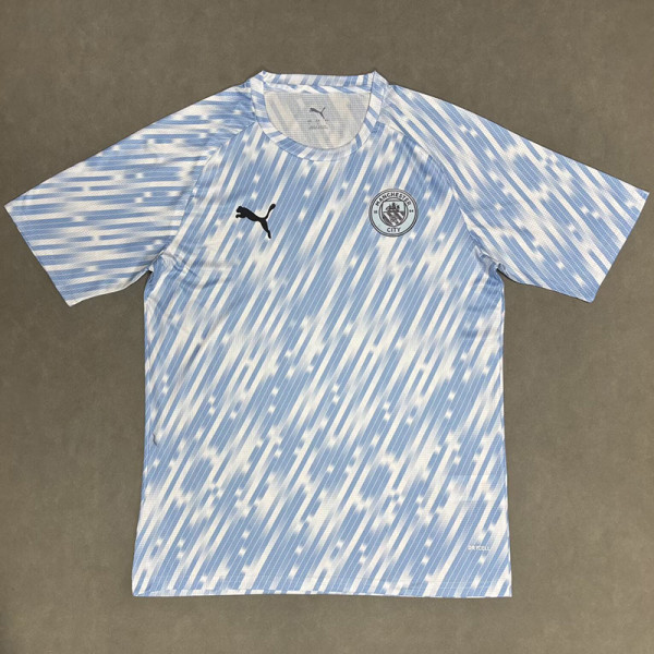 25-26 Man City Blue White Training shirts