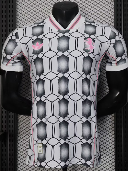 25-26 JUV Black White Casual Edition Player Version Training shirts