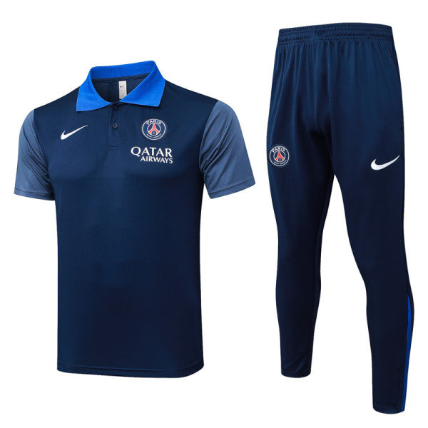 25-26 PSG Royal blue Short shirts and Long trousers Suit #C2569