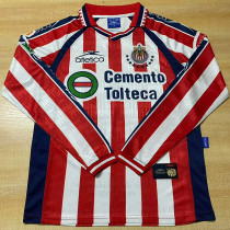 1999-2000 Chivas Guadalajara Home Long Sleeve Retro Soccer Jersey (长袖)