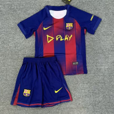 25-26 BAR Home Derby Kids Soccer Jersey (P德比版)