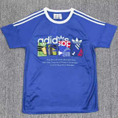 2025 AD Blue Casual T-Shirt (三叶AD)蓝色
