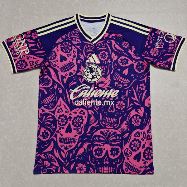 25-26 Club America Purple Halloween Fans Soccer Jersey