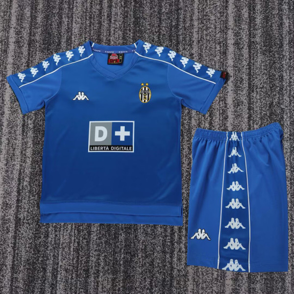 1999-2000 JUV Home Kids Retro Soccer Jersey