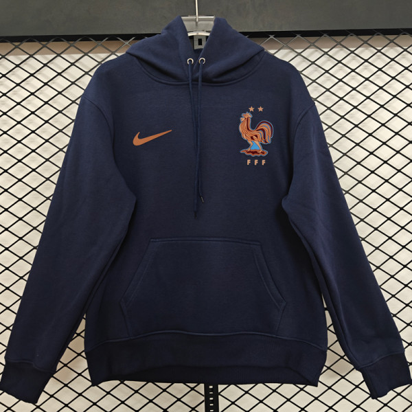 25-26 France Royal blue Hoody 宝蓝色(加绒)