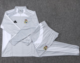 25-26 RMA Grey white Half Pull Tracksuit #B25114(半拉链)