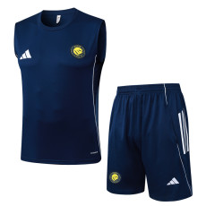 25-26 AL-Nassr Royal blue Tank top and shorts suit #D25213