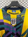 1995 England Goalkeeper Retro Long Sleeve Soccer Jersey (长袖)