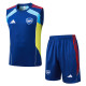 25-26 ARS Fancy blue Tank top and shorts suit #D25218
