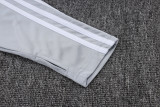 25-26 RMA Grey white Half Pull Tracksuit #B25114(半拉链)